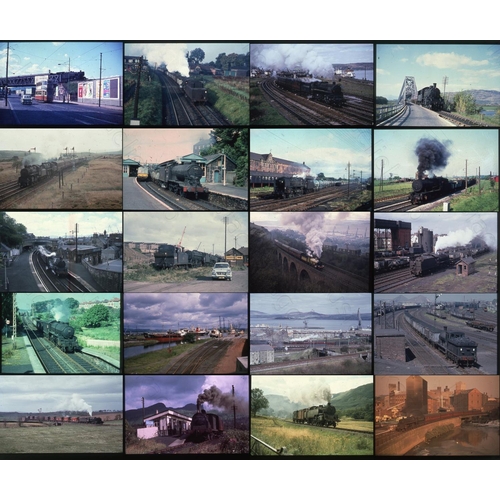 345 - Railway. B.R. Steam. Approx. 230 x 35mm, duplicate colour slides, the majority of which are on Gepe ... 