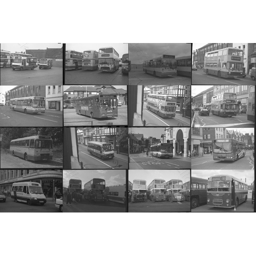 352 - U.K. Bus selection. Approx. 100, individual, 35mm black and white and a few colour negatives. The se... 