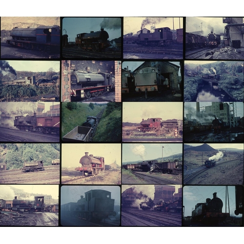 354 - Railway. Industrial Steam. Approx. 210 x original 35mm colour slides on Prinzcolor film stock, store... 