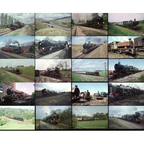 37 - Railway. Approx. 680 x 35mm colour slides. All Kodachromes bar 1 box of Agfachrome. Featuring Herita... 