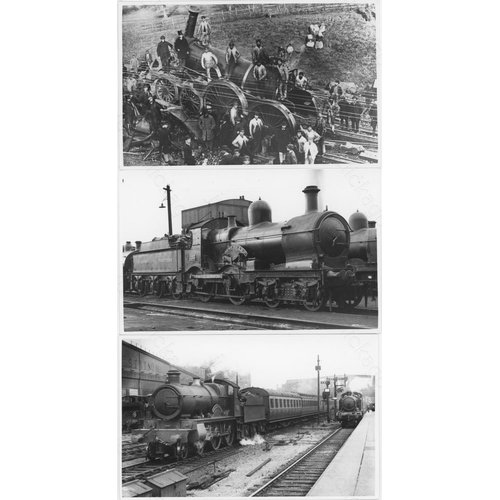 372 - Railway. ex GWR Steam. A fine collection of approx. 100 black and white, postcard size prints of ear... 