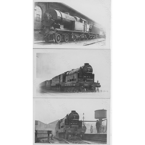 373 - Railway. Four rare postcards of the LMS Livingstone Turbine locomotive (2) and the Ramsey Turbine lo... 