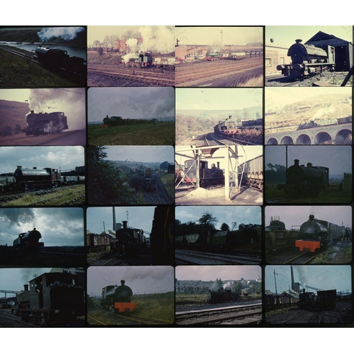 374 - Railway. Industrial Steam. Approx. 200 x original 35mm colour slides on Prinzcolor film stock, store... 