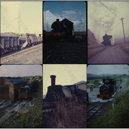 374 - Railway. Industrial Steam. Approx. 200 x original 35mm colour slides on Prinzcolor film stock, store... 