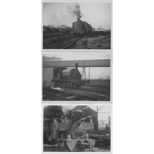 382 - Railway. Industrial Steam. A selection of approx. 150 original black and white darkroom prints. The ... 