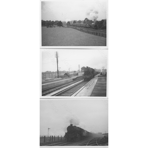 383 - Railway. B.R. Steam. A selection of approx. 100 original black and white darkroom prints. Quality is... 