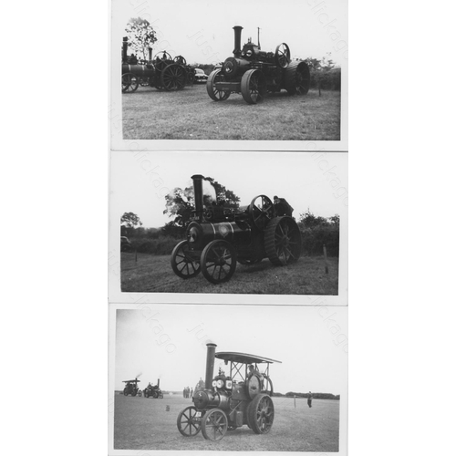 384 - Traction Engines. A selection of approx. 85 original black and white darkroom prints. The prints are... 