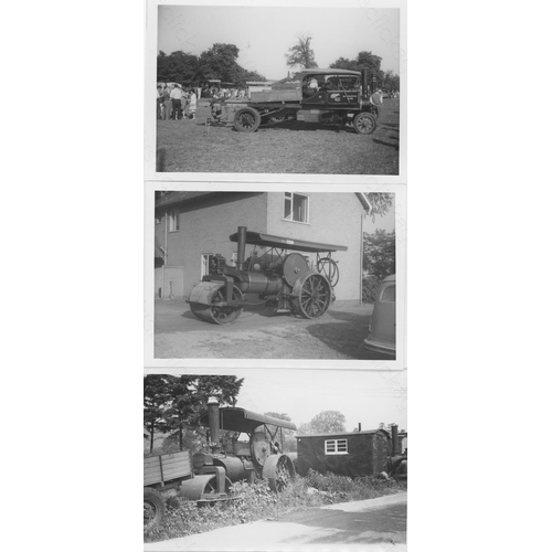 384 - Traction Engines. A selection of approx. 85 original black and white darkroom prints. The prints are... 