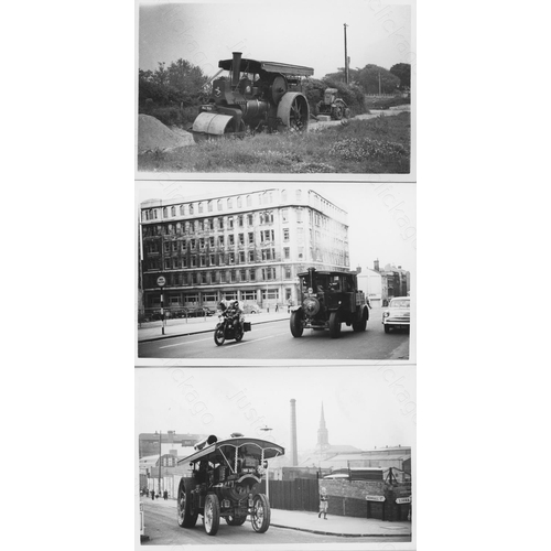 384 - Traction Engines. A selection of approx. 85 original black and white darkroom prints. The prints are... 