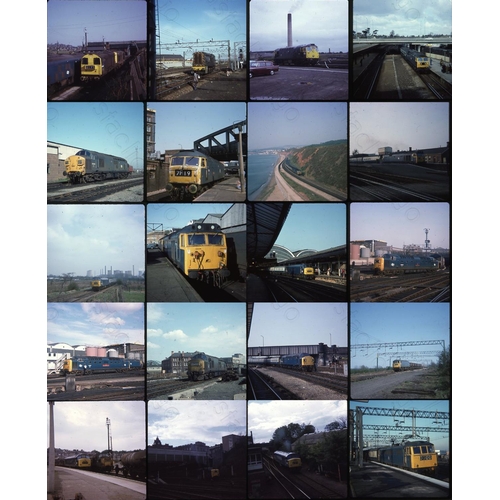 408 - Modern Traction assortment. Approx. 120, original 126 Kodak (28mm square) colour slides. Dating from... 