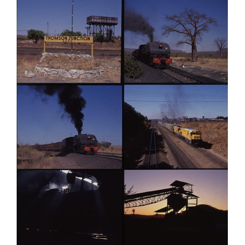 416 - Railway. Overseas Traction - ZIMBABWE. A good quality selection of 77 slides featuring steam tractio... 