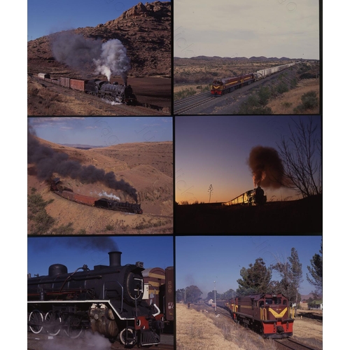 418 - Railway. Overseas Traction - SOUTH AFRICA. A good quality selection of 99 colour slides featuring st... 