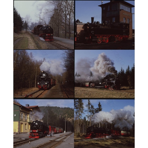 420 - Railway. Overseas Traction - POLAND, AUSTRIA and GERMANY. A good quality selection of  67 colour sli... 