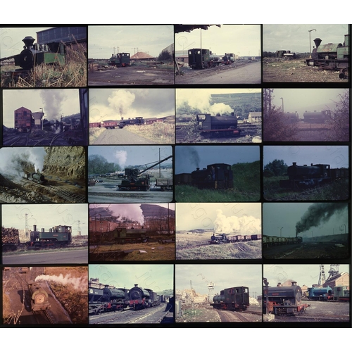 421 - Railway. Industrial Steam. Approx. 80 x original 35mm colour slides on Prinzcolor film stock. The sl... 