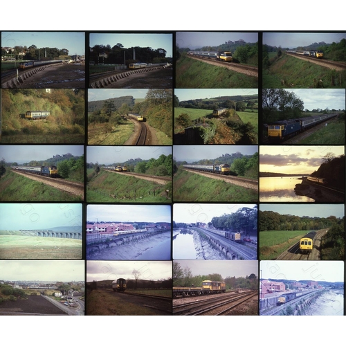 45 - Railway. Modern Traction. Approx. 180 x 35mm colour slides mostly on Fujichrome (some remounted). Go... 