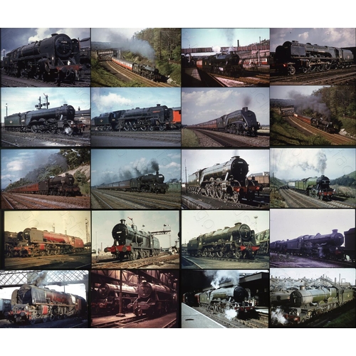 493 - Railway. BR Steam. A small assortment of approx. 83 duplicate, 35mm colour slides. There are 60 K.R.... 