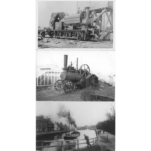 496 - An assortment of Industrial/contractors locos, canals and waterways, traction engines including buil... 