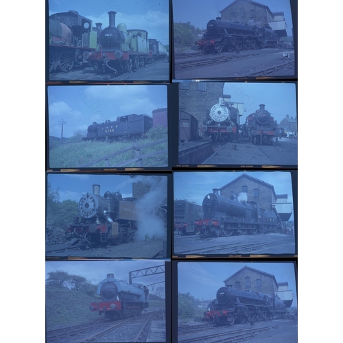 499 - Railway. Heritage Steam 1970's-80's.  collection of approx. 90 medium format colour negatives with s... 