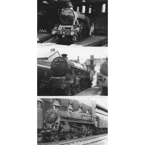 500 - Railway. B.R. Steam. A collection of approx. 300, mainly postcard size, black and white prints. Ther... 