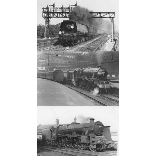 500 - Railway. B.R. Steam. A collection of approx. 300, mainly postcard size, black and white prints. Ther... 