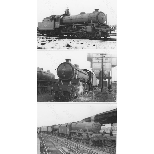 500 - Railway. B.R. Steam. A collection of approx. 300, mainly postcard size, black and white prints. Ther... 