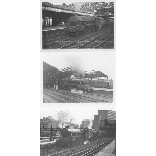 500 - Railway. B.R. Steam. A collection of approx. 300, mainly postcard size, black and white prints. Ther... 