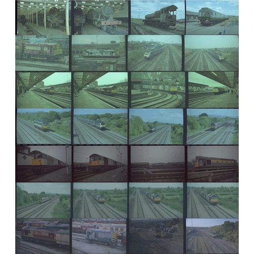 55 - Railway. Modern Traction. A selection of 35mm colour negatives by the late Steve Davies. There are a... 