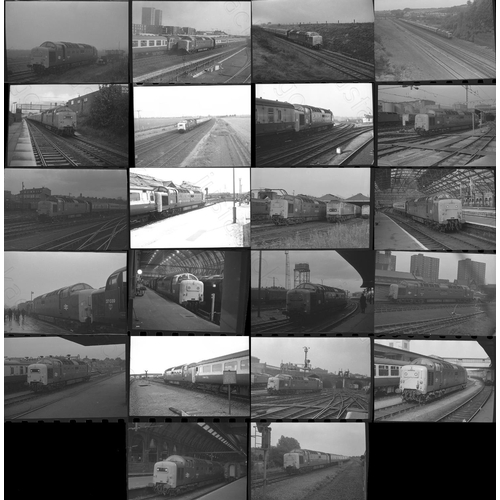 57 - Railway. Modern Traction. A selection of 22 x 35mm, individual, black and white negatives featuring ... 