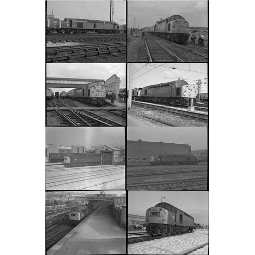 61 - Railway. Modern Traction - Class 40's. A small selection of approx. 50 x medium format black and whi... 