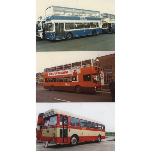 71 - U.K. Bus. Approx. 250 colour prints, postcard size, featuring working  buses and preserved buses at ... 