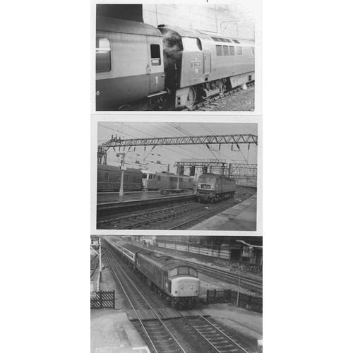 74 - Railway. Modern Traction. Approx. 200 black and white prints, most are 5