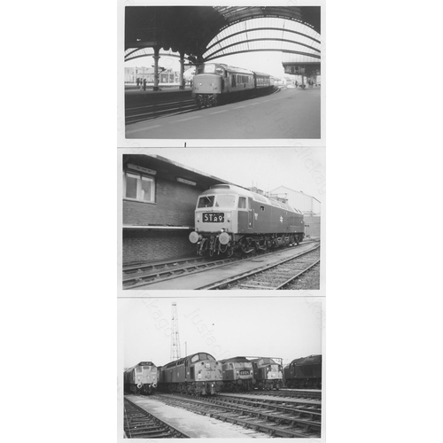 74 - Railway. Modern Traction. Approx. 200 black and white prints, most are 5