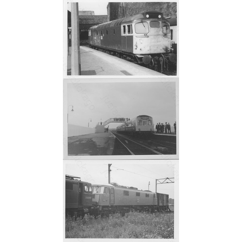 74 - Railway. Modern Traction. Approx. 200 black and white prints, most are 5