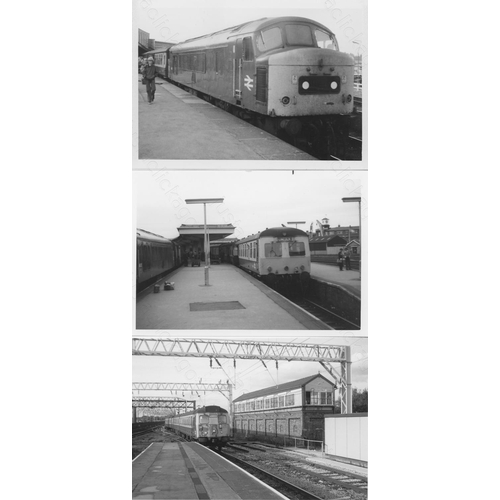 74 - Railway. Modern Traction. Approx. 200 black and white prints, most are 5