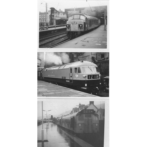 74 - Railway. Modern Traction. Approx. 200 black and white prints, most are 5