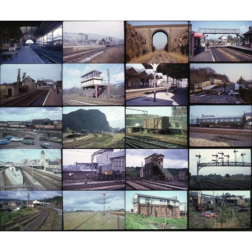 79 - Railway. Infrastructure. A good selection of approx. 180 x 35mm colour slides, all on Kodak film sto... 