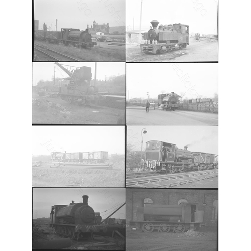 92 - Railway. Industrial. A small selection of 18 medium format individual, black and white negatives fea... 