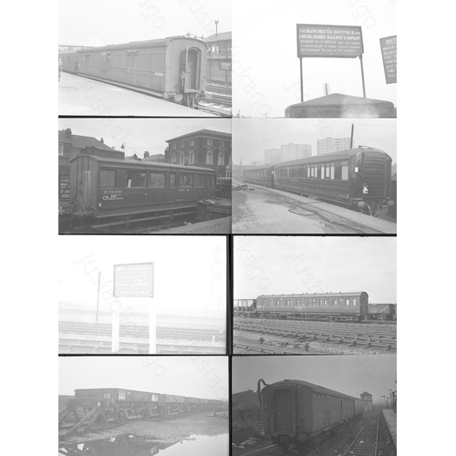 93 - Railway. Infrastructure, rolling stock and signs. A small selection of 14, medium format, individual... 