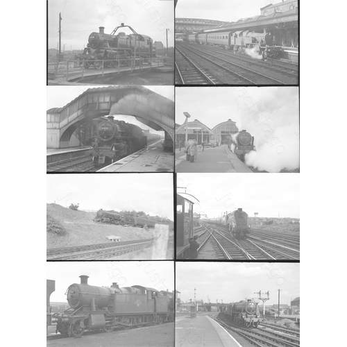 95 - Railway. B.R. Steam. A small selection of approx. 50, medium format, individual black and white nega... 