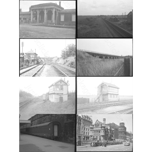 29 - Railway. Infrastructure 1970's. Approx. 120, medium format, black and white negatives. Most are from...