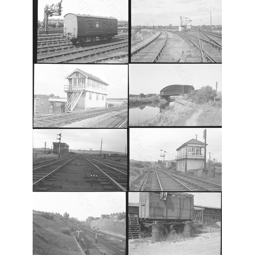 29 - Railway. Infrastructure 1970's. Approx. 120, medium format, black and white negatives. Most are from...