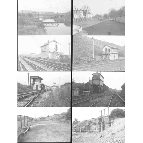 31 - Railway. Infrastructure 1970's. Approx. 100, medium format, black and white negatives. Most are from...