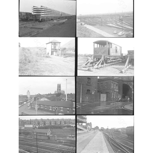 31 - Railway. Infrastructure 1970's. Approx. 100, medium format, black and white negatives. Most are from...