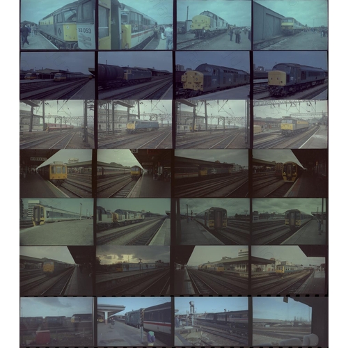 50 - Railway. Modern Traction. A selection of approx. 300 x 35mm colour negatives, mostly in strips of 4,...