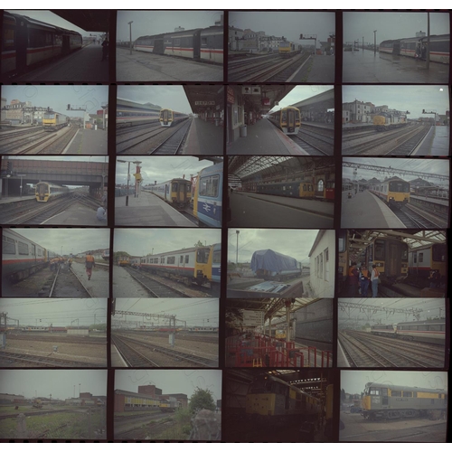 51 - Railway. Modern Traction. A selection of approx. 300 x 35mm colour negatives, mostly in strips of 4,...