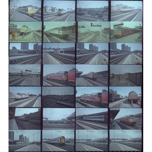 52 - Railway. Modern Traction. A selection of approx. 300 x 35mm colour negatives, mostly in strips of 4,...