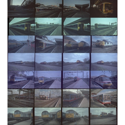 54 - Railway. Modern Traction. A selection of approx. 300 x 35mm colour negatives, mostly in strips of 4,...