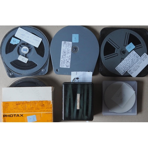 544 - Railway. Cine Film. A selection of 6 x Super 8mm, 400 ft reels of film, plus 6 x 200ft reels. The fi...