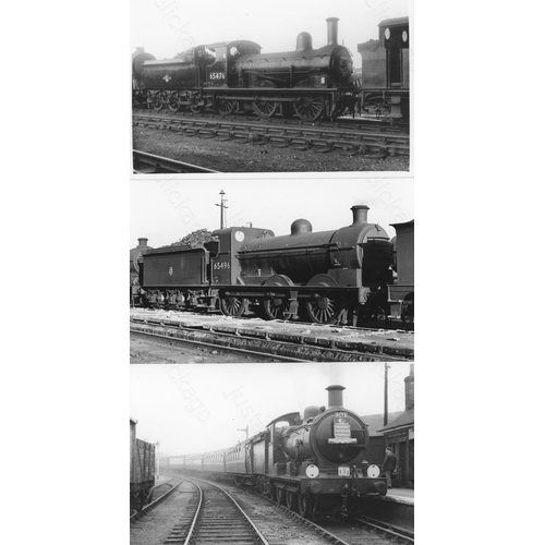 549 - Railway. L.N.E.R. steam. A good collection of approx. 800+,  black and white, postcard size prints, ... 