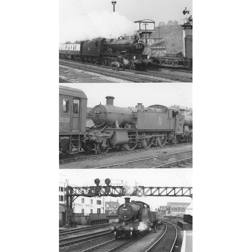 550 - Railway. G.W.R. steam. A good collection of approx. 900+,  black and white, postcard size prints, ho... 